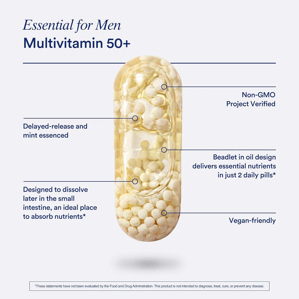 Ritual Multivitamínico Diario Hombres 50+ - 60 Cápsulas Veganas con Menta