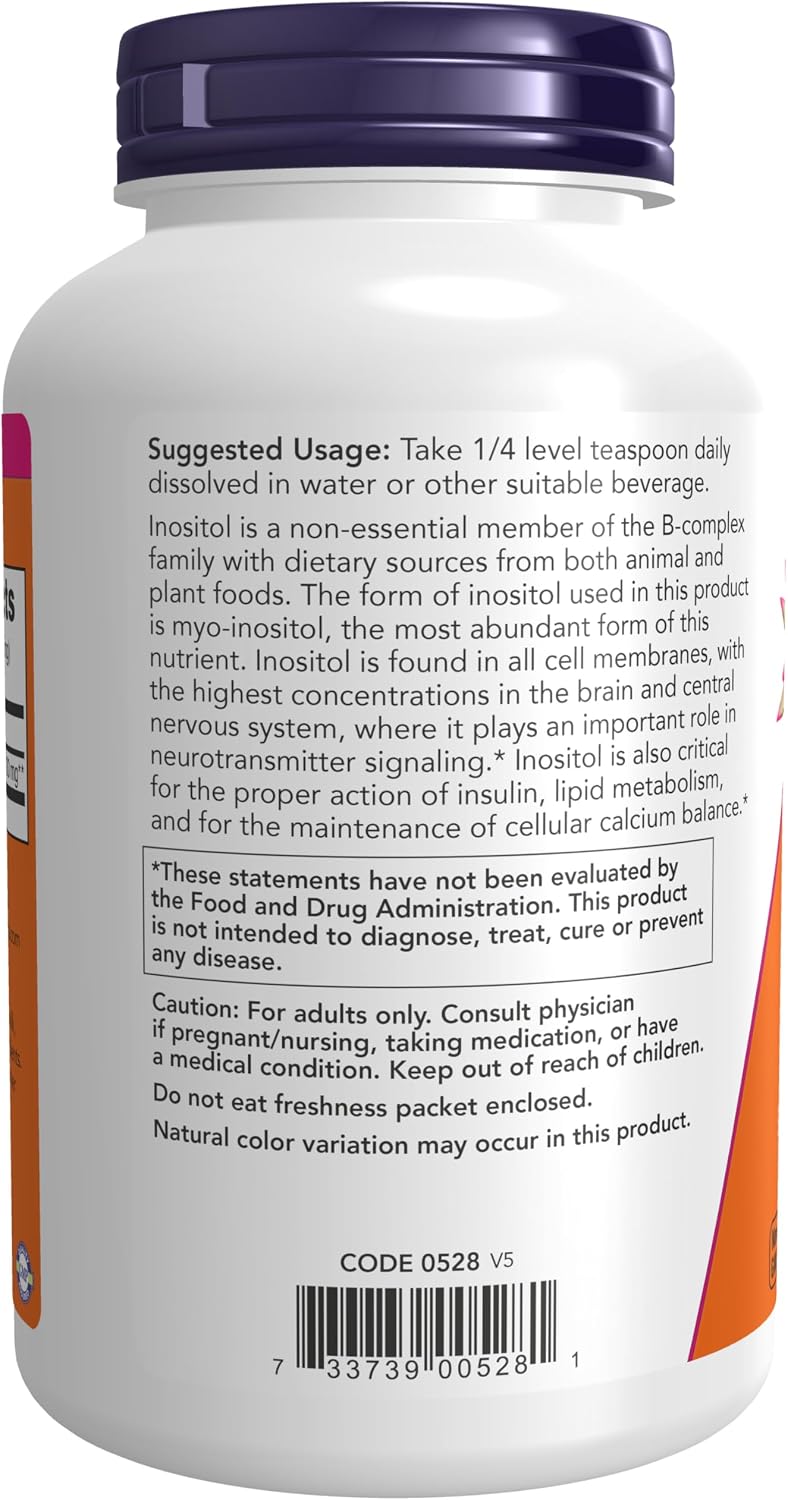 NOW Foods Inositol Powder, 8 oz (227 g) - Pure Myo-Inositol