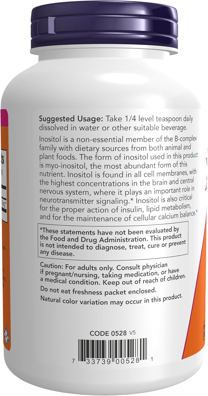 Now Foods Inositol en Polvo, 227 g (8 oz)