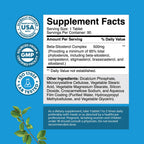 Natures Craft Complexo de Esteroles Vegetales con Beta-Sitosterol - 500mg - 90 Cápsulas