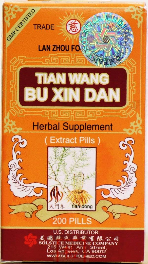 Tian Wang Bu Xin Dan Suplemento Herbal (200 Cápsulas)