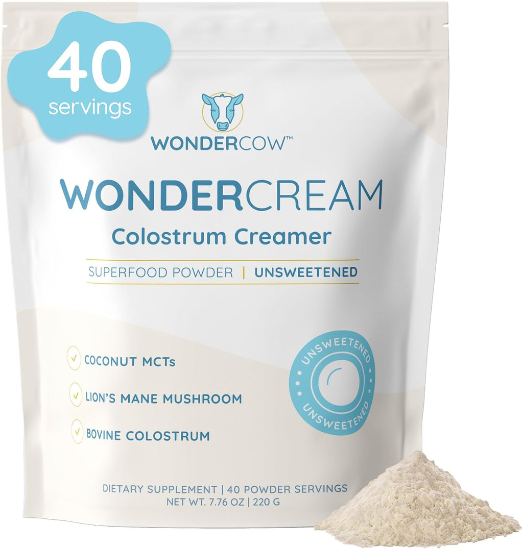 WONDERCOW WonderCream - Suplemento Cremoso con Calostro Bovino y Melena de León Orgánica