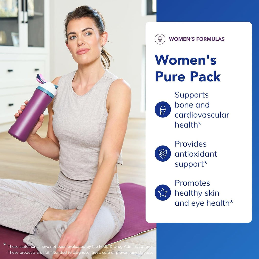 Pure Encapsulations Women's Pure Pack - For Women Over 40 - Bone, Heart, Eye, and Breast Health - with Calcium, DHA, EPA, and CoQ10 - 30 Packets