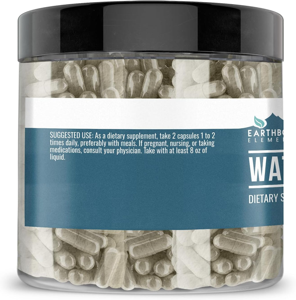 Earthborn Elements Watercress – Berro en Cápsulas, 200 Cápsulas, Puro y Sin Aditivos
