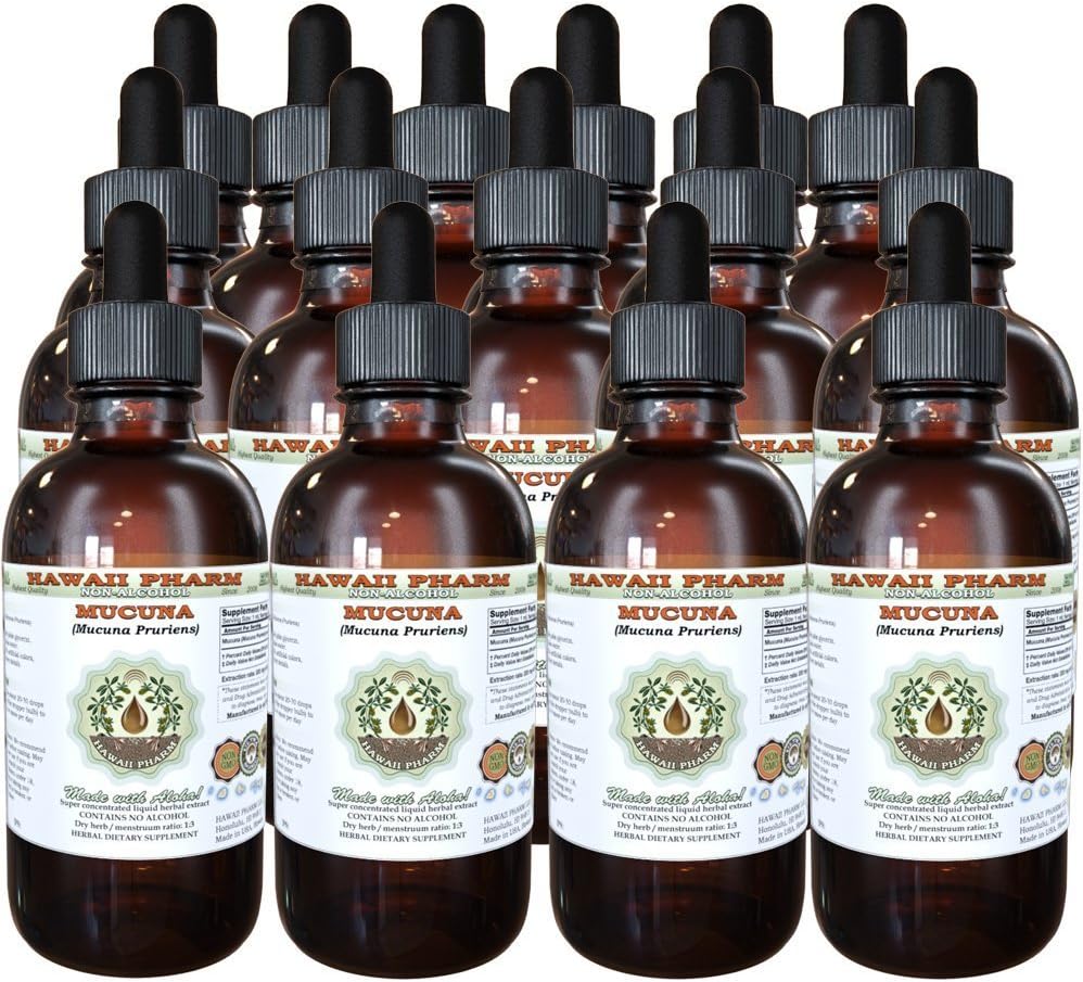 Mucuna (Mucuna Pruriens) Liquid Alcohol-Free Extract - Hawaii Pharm, 118 ml