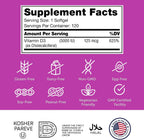 Zahler Vitamina D3 Avanzada 5000 UI Cápsulas Blandas (120 unidades)