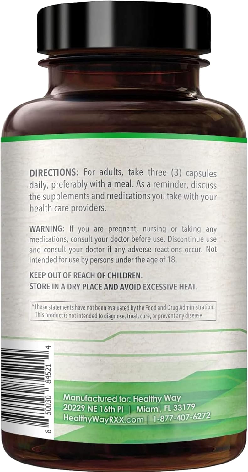 HealthyWayRx SAM-e 1500mg - S-Adenosil-L-Metionina - 90 Cápsulas