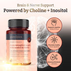 pureclinica Extra Strength B Complex con Inositol y Colina - 90 Comprimidos