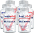 Research Verified Nattokinase 4000 FU - Apoyo Circulatorio - Con BioPerine, Sin Vitamina K2 - 60 Cápsulas - Pack de 6