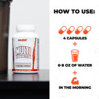 Huge Multi, Multivitamínico para Hombres, Fórmula Completa para Deportistas y Culturistas, 120 Cápsulas