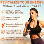 newseel Vitamina D3 y K2 con Aceite de Coco - 120 Cápsulas Blandas