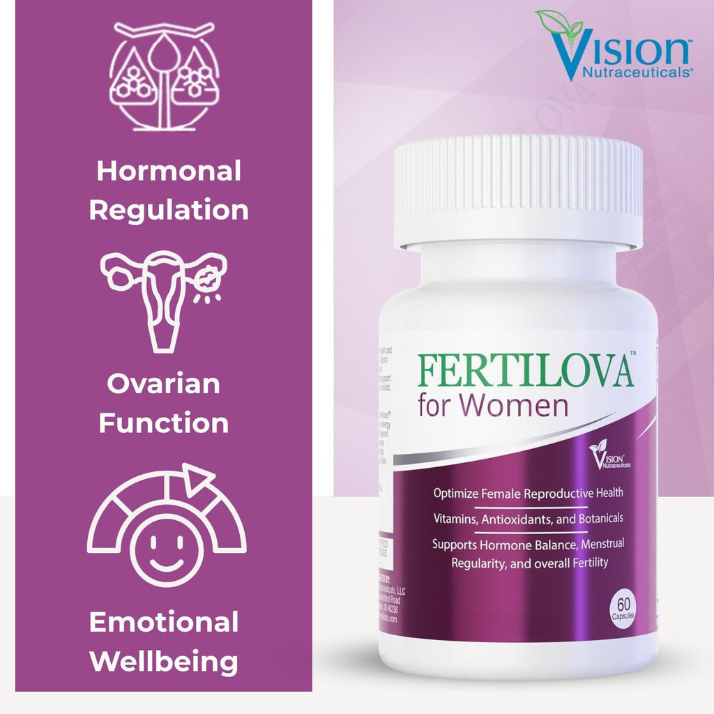 Fertilova - Complemento de Fertilidad para Mujer | 2 Meses de Suministro | 60 Cápsulas Veganas