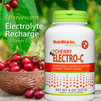 NutriBiotic Electro-C Cherry – Vitamina C y Electrolitos en Polvo, 8 oz
