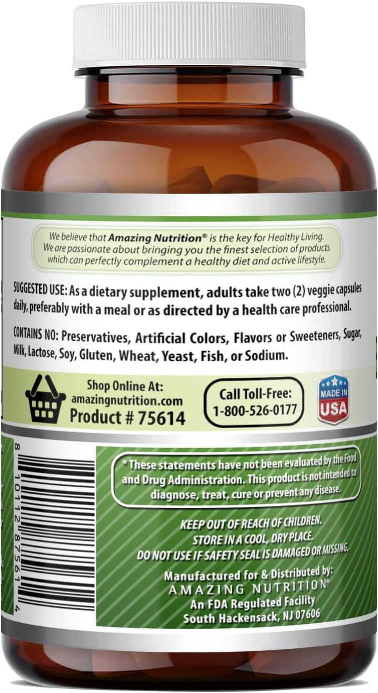 Amazing Formulas Bitter Melon Complex Supplement | 2500 mg por ración | 200 Cápsulas Vegetales | No OGM | Sin Gluten | Fabricado en EE. UU.