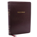 Santa Biblia KJV: Super Letra Gigante con 43.000 Referencias Cruzadas, Deluxe en Cuero Imitación Burdeos, Letra Roja, Comfort Print: Versión King James (Inglés)