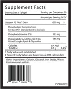 Lipogen PS Plus Extra – Suplemento Cerebral con Fosfatidilserina 133mg – Memoria y Enfoque – 60 Cápsulas (Pack de 2)
