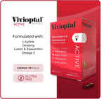 Vivioptal Active, 90 Softgels, Multivitamin with Ginseng and Omega-3, German Formula, Gluten-Free