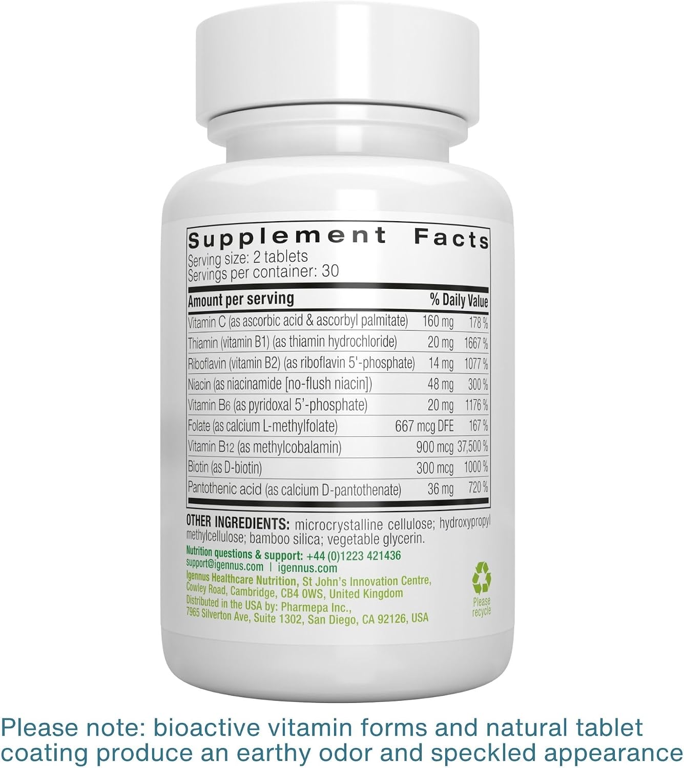 Igennus High Absorption Super B-Complex Metilado y Activo, 60 comprimidos
