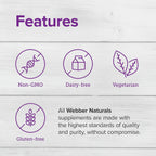 Webber Naturals Vitamina C + D3 Masticable, 200 Comprimidos - Sabor Naranja Natural, 1000 mg de Vitamina C y 1000 UI de Vitamina D3 por Dosis