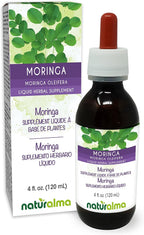 Naturalma Moringa (Moringa oleifera o Moringa aptera) - Tintura sin Alcohol - 118 ml - Extracto Líquido en Gotas - Vegano