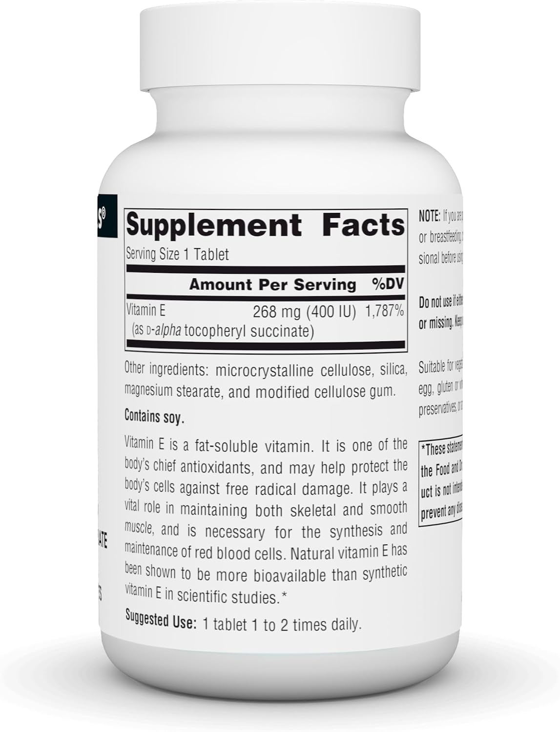 Source Naturals Vitamina E 400 UI - 100 Cápsulas Blandas