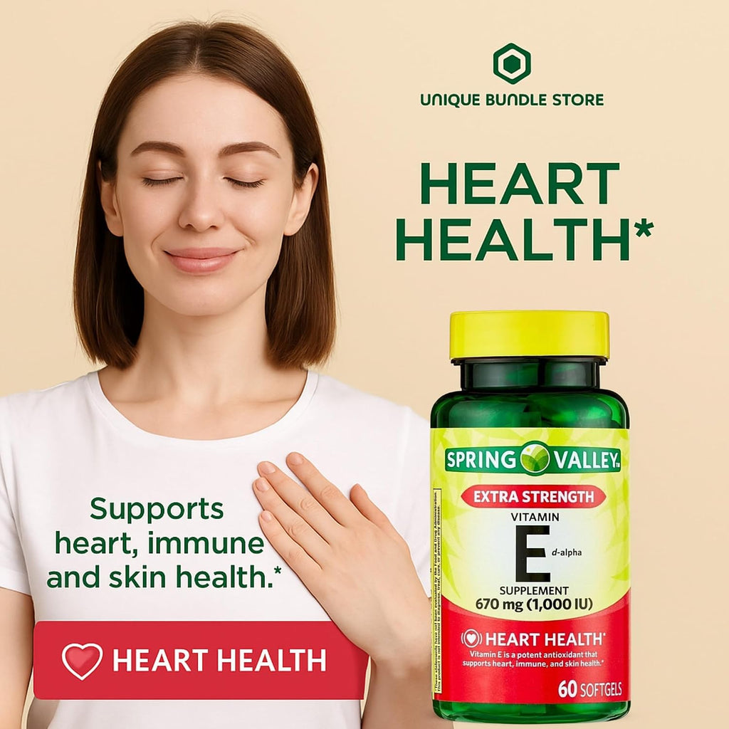 Vitamina E 670 mg (1.000 UI) Extra Fuerte – 60 Cápsulas Blandas, Suplemento Natural de Vitamina E d-Alfa para el Bienestar (Pack de 3)