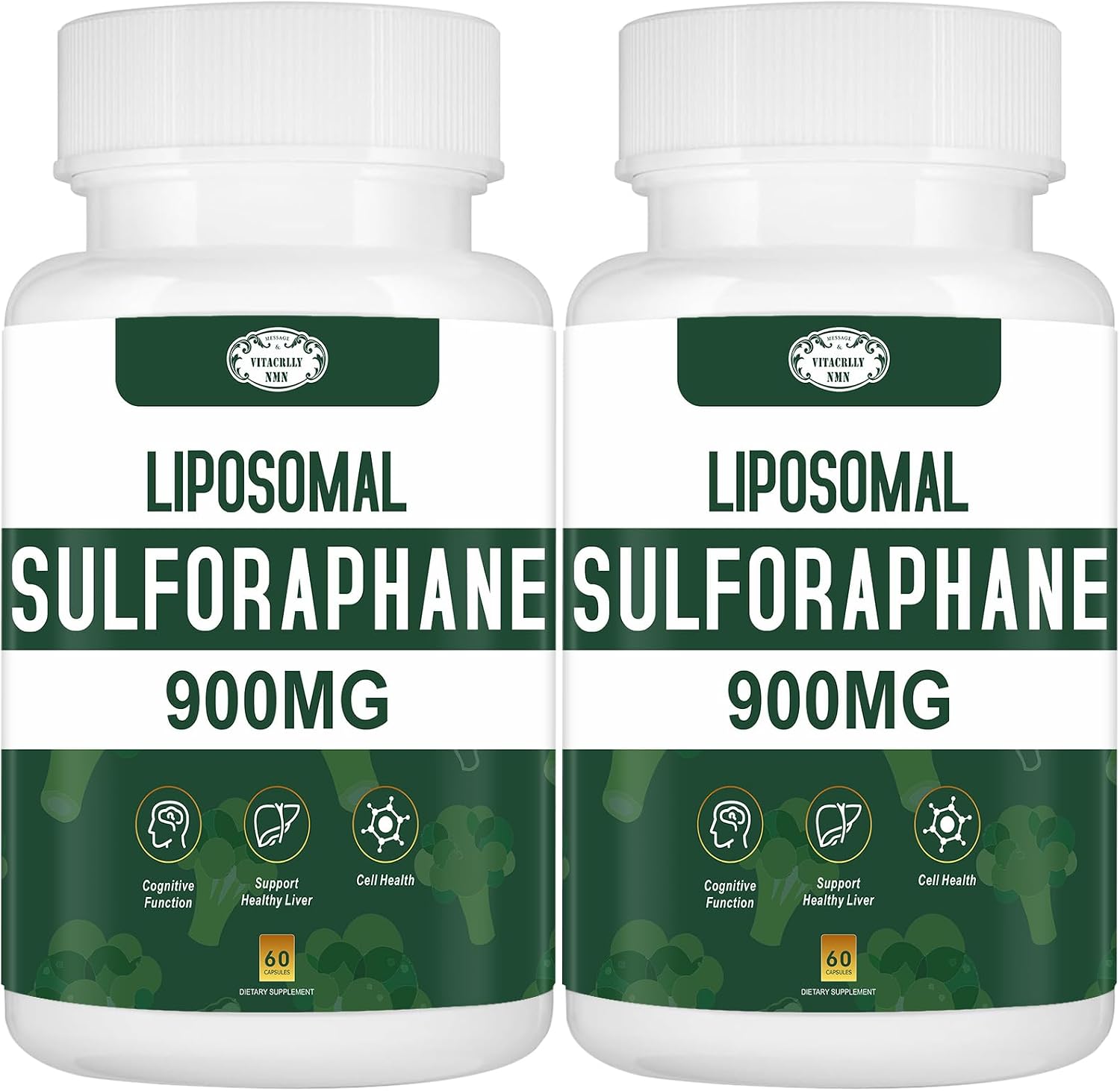 Sulforafano Liposomal 900mg – Extracto de Brócoli, 120 Cápsulas