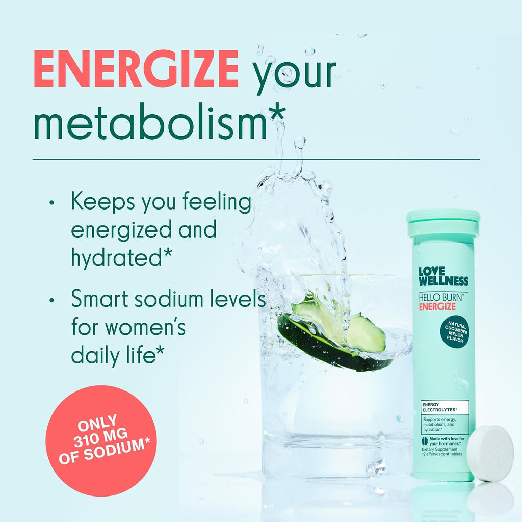 Love Wellness Hello Burn Energize - 12 Comprimidos