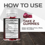 Kickstart Gummies (3 Pack) - Gominolas Naturales para Hombres, 180 Gominolas