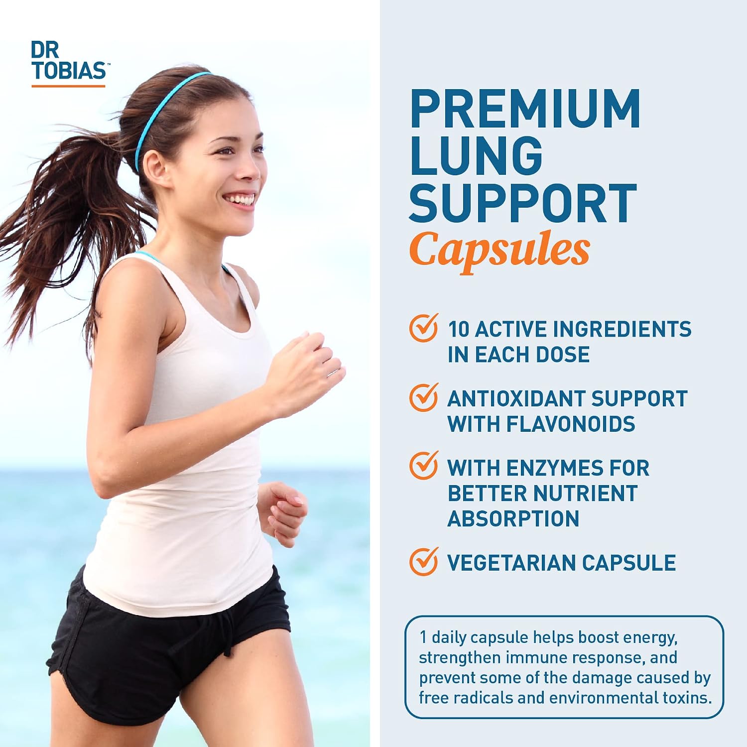 Dr. Tobias Lung Health - Suplemento para la salud pulmonar (60 cápsulas)