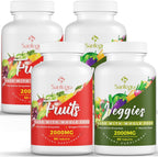 Santegra Suplemento de Frutas y Verduras 2000 mg, 35+ Frutas y Verduras, 240 Comprimidos