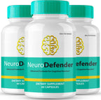 Neuro Defender Brain Supplements for Memory and Focus Capsules NeuroDefender Advanced Formula Brain Health Support Pills, Extra Strength Nootropics Neuro Defender All Natural Reviews (3 Pack)