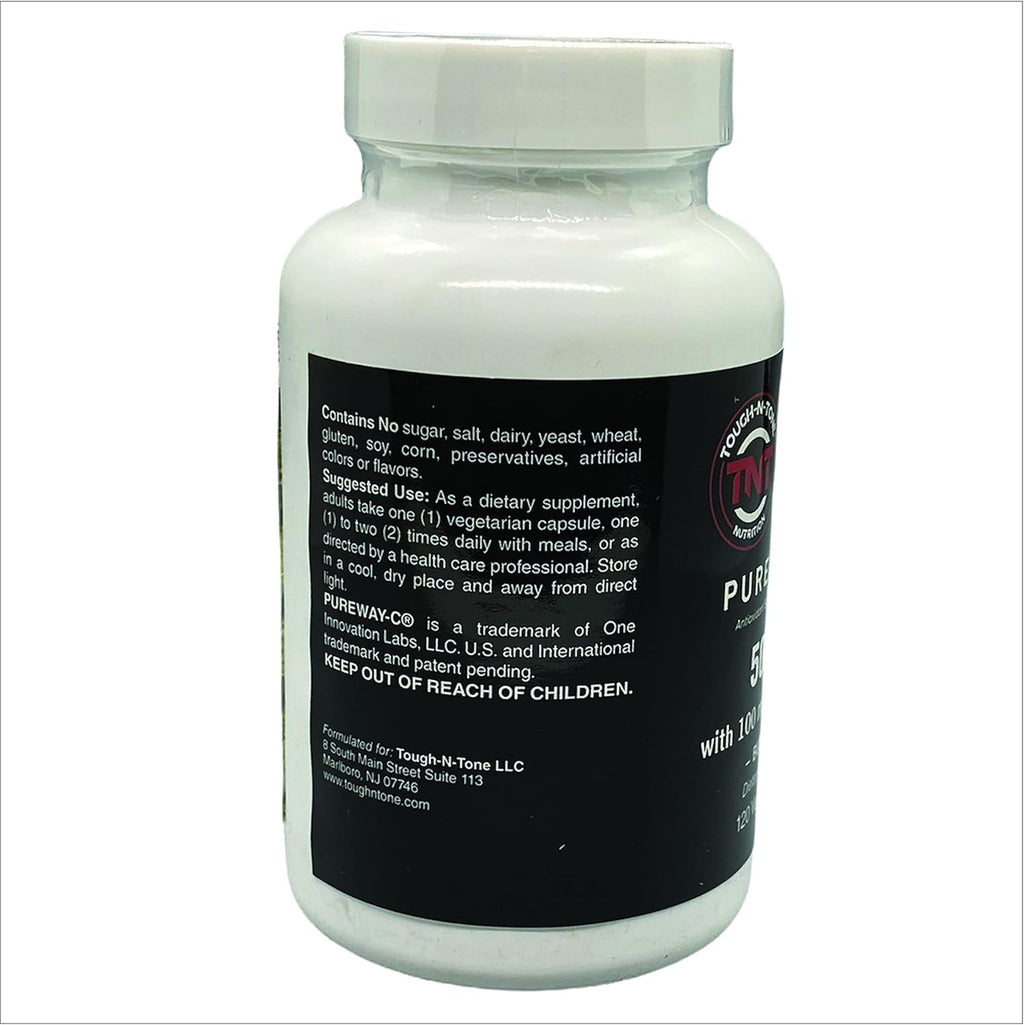 TOUGH-N-TONE Vitamina C Premium 500 mg con PureWay-C® y Bioflavonoides