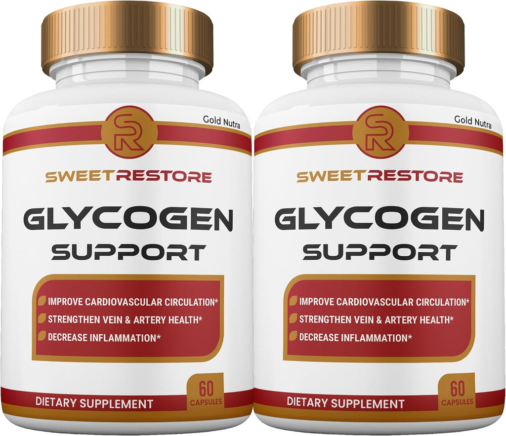 Sweet Restore Capsules, All Natural Maximum Strength Sweet Restore Glyco Pills, Suministro para 2 Meses (2 Paquetes)