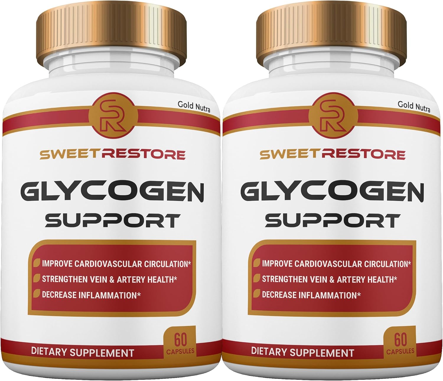 Sweet Restore Capsules, All Natural Maximum Strength Sweet Restore Glyco Pills, Suministro para 2 Meses (2 Paquetes)
