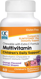 Quality Choice Multivitamínico Infantil con Forma de Animales y Vitamina C Extra (Pack de 5)