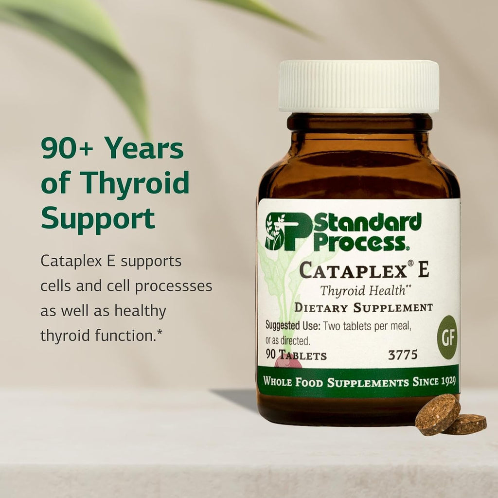 Standard Process Cataplex E - Vitamin E and Selenium Supplement for Thyroid Health - 90 Tablets