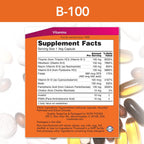 Now Foods B-100, 250 cápsulas (Paquete de 2)