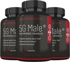 Supernatural Man 5G Male – Suplemento Natural para Hombres con Ginseng, Ajo, Ginkgo, Jengibre y Vitamina D – 30 Cápsulas