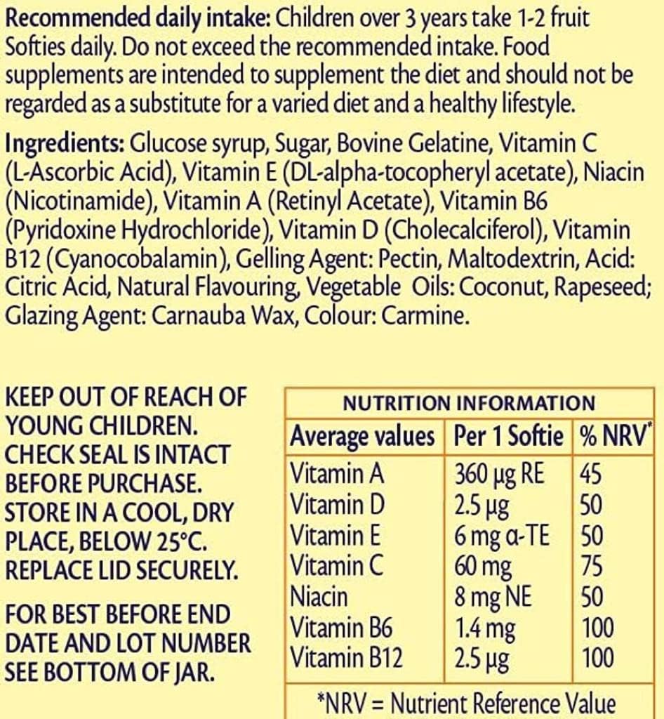 Haliborange Multivitamínico Infantil Fresas Softies 30 unidades