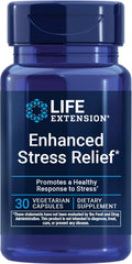 Life Extension Enhanced Stress Relief, Extracto de Melisa y L-teanina, 30 Cápsulas