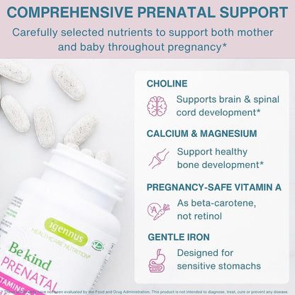 Igennus Multivitamínico Prenatal Metilado - – Calcio y magnesio para los huesos: El calcio contribuye al – Image 4