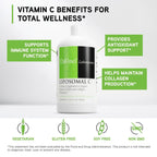 DAVINCI Labs Liposomal C - Liposomal Vitamin C for Collagen Production & Immune Support - 10.15 oz (60 servings)