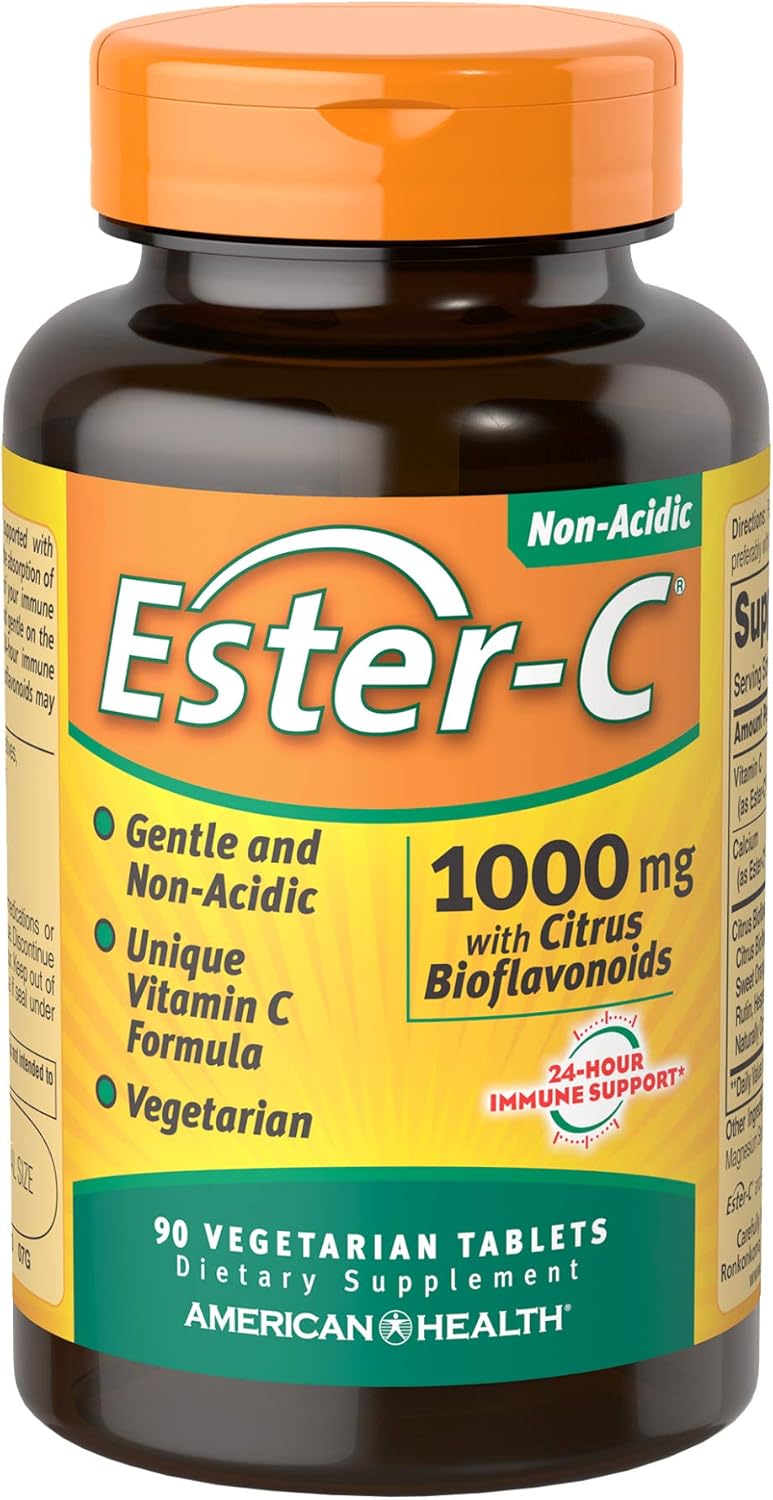 American Health Ester-C con Bioflavonoides Cítricos, 1000 mg, 90 Comprimidos