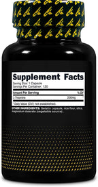 Primaforce L-Teanina Cápsulas (120 Cápsulas, 200mg de L-Teanina por Porción) - Suplemento de Aminoácido Teanina