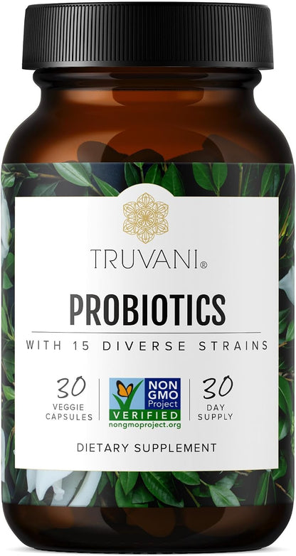 Truvani Probiótico - 30 Cápsulas Veganas | 15 Mil Millones UFC | 15 Cepas – Image 1