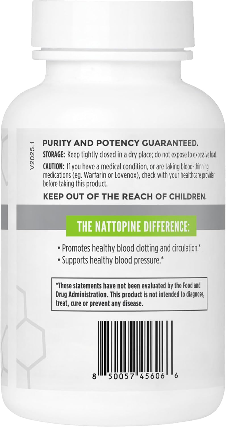 NBI NattoPine, Healthy Circulation Support for Men and Women | 60 Vegan Capsules