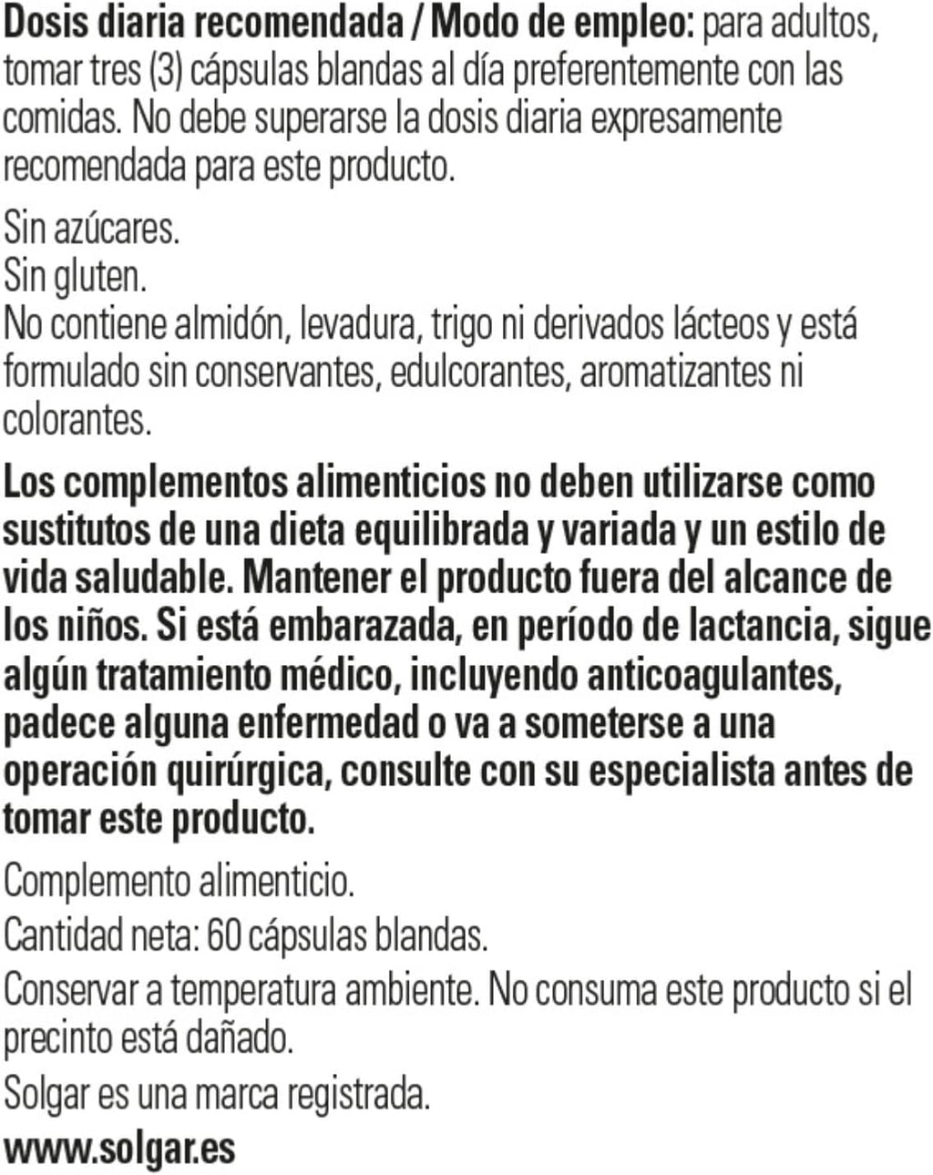 Solgar EFA 1300 mg Omega 3-6-9, 60 Cápsulas Blandas