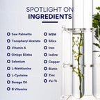 Research Verified Hair Growth Support - con Biotina, Bloqueadores DHT y Vitaminas - 180 Cápsulas - Suministro para 3 Meses