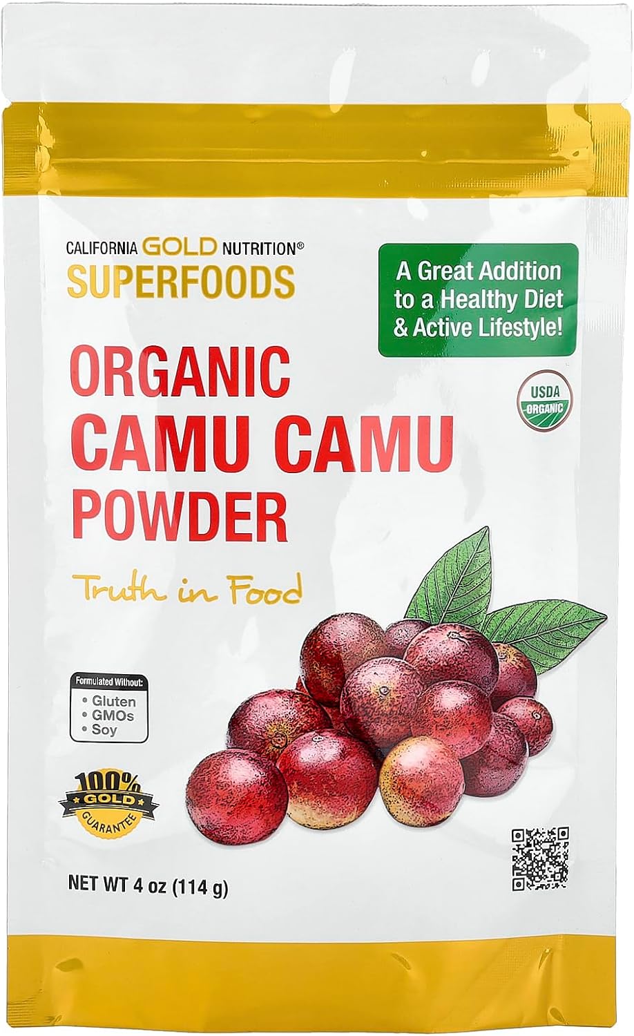 California Gold Nutrition Superfoods, Camu Camu en Polvo Orgánico, 114 g